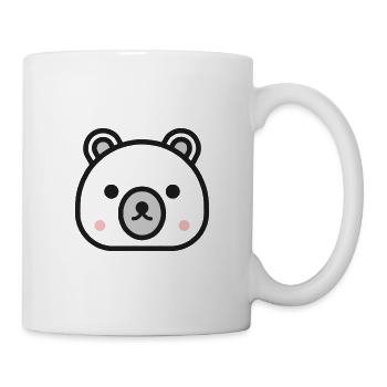 Ours - animaux mignon pour enfants - Mug blanc - blanc - Droite