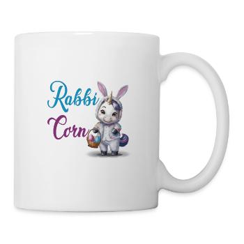 Niedliches Rabbicorn Einhorn Ostern für Kinder - Tasse - Weiß - Rechts