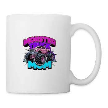Lustiges Monster Truck Mama Mutter für Frauen - Tasse - Weiß - Rechts