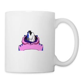 Fisch mit Pullover - Tasse - Weiß - Rechts