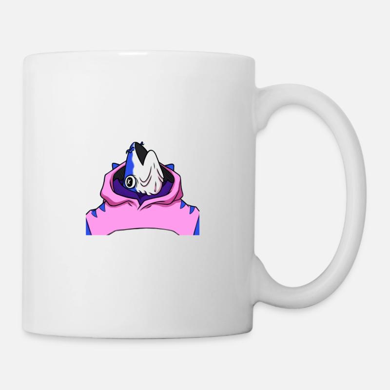 Fisch mit Pullover - Tasse - Weiß