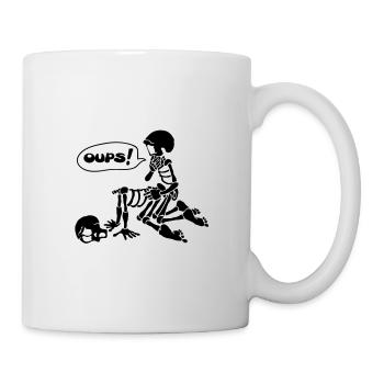 Deux squelettes font l'amour. - Mug blanc - blanc - Droite