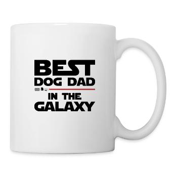 Bester Hunde Papa in der Galaxie - Tasse - Weiß - Rechts