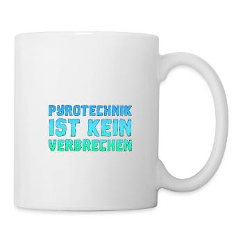 Pyro Pyro Pyrotechnik Pyrotechnik Fussballmafia - Tasse - Weiß - Rechts