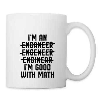 Ich bin Ingenieur - Lustige Grafik für Ingenieure - Tasse - Weiß - Rechts