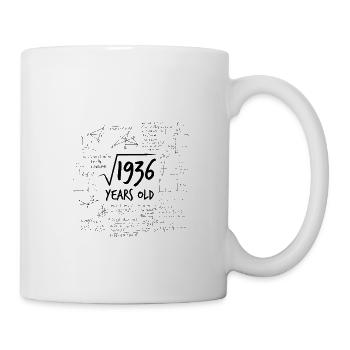44. Geburtstag Geek Wurzel aus 1936 Mathe Nerd - Tasse - Weiß - Rechts