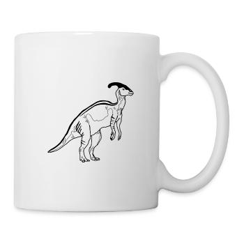 Dinosaur Parasaurolophus - Mug - white - Right