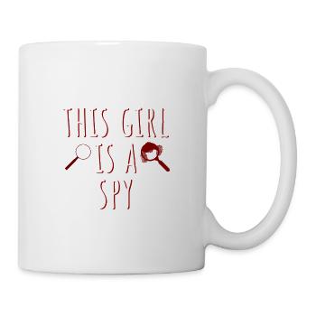 Cette fille est une espionne - Détective drôle - Mug blanc - blanc - Droite