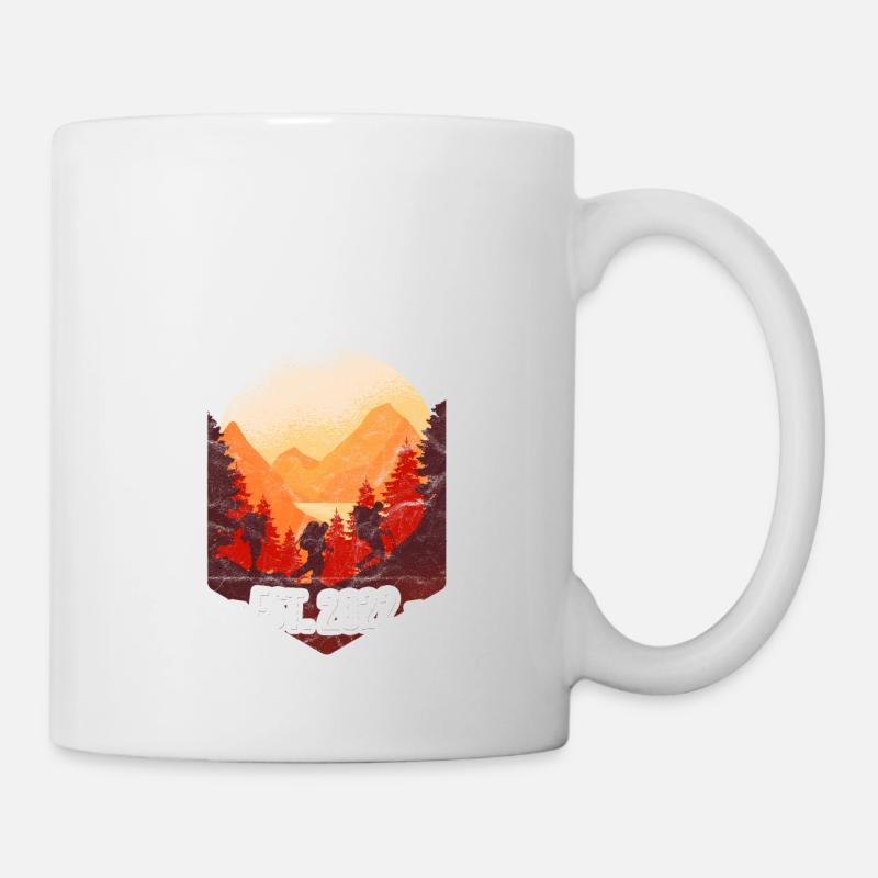 Alpenüberquerung 2022 Alpen Berge Wanderung - Tasse - Weiß
