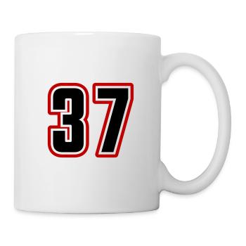 37 symbole de nombre - Mug blanc - blanc - Droite