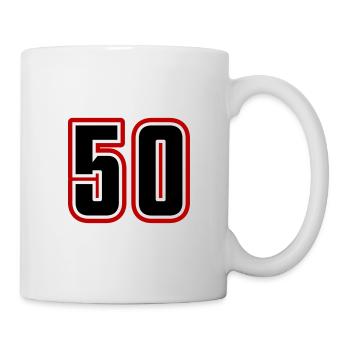 50 number symbol - Mug - white - Right