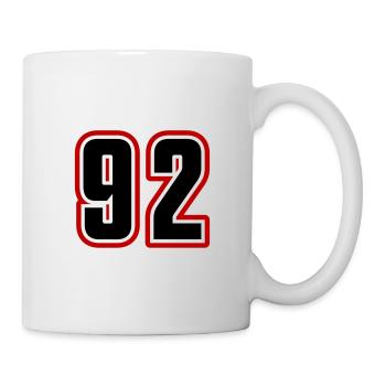 92 number symbol - Mug - white - Right