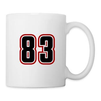 83 Zahl Symbol - Tasse - Weiß - Rechts