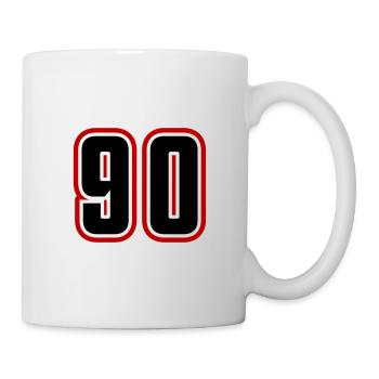 90 number symbol - Mug - white - Right