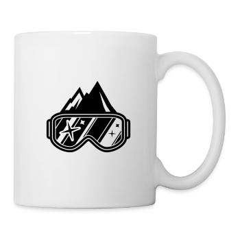ski goggles - Mug - white - Right