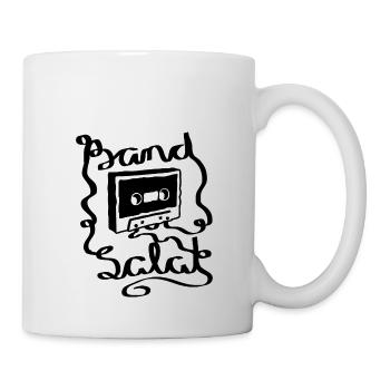 Bandsalat Mixtape Retro Design 80er Jahre Musik - Tasse - Weiß - Rechts