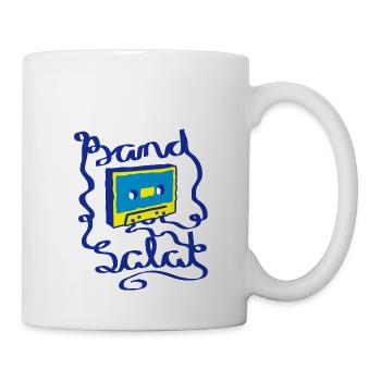 Bandsalat Mixtape Retro Design 80er Jahre Musik - Tasse - Weiß - Rechts