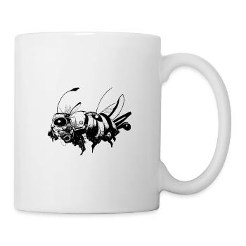 Cyber-Biene - Tasse - Weiß - Rechts