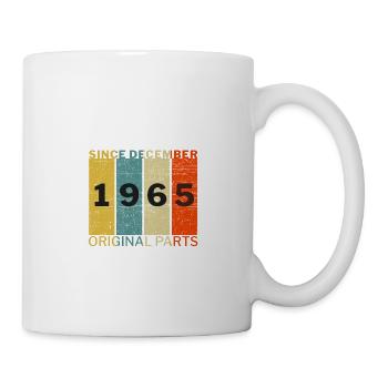 Born In December 1965 Funny Birthday Retro Quote - Mug - white - Right