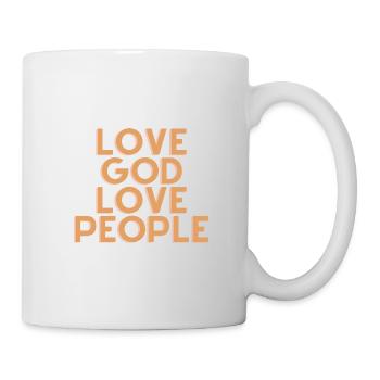 Love God Love People - Christian Quote - Mug - white - Right