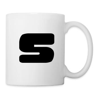 5. 5 JAHRE. 5-JÄHRIGES JUBILÄUM. GEBURTSTAG 5 JAHRE. 5 - Tasse - Weiß - Rechts