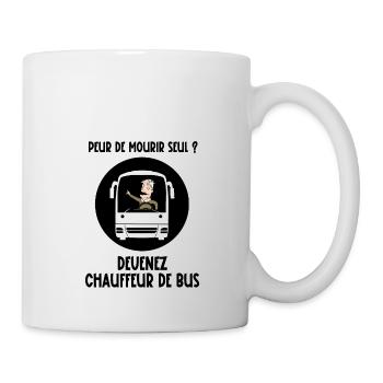 peur de mourir seul - Mug blanc - blanc - Droite