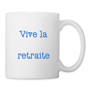RETRAITE. RETRAITE. RETRAITEE. SENIOR. MAMIE. PAPY - Mug blanc - blanc - Droite