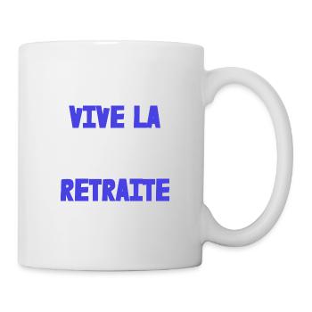 RETRAITE. RETRAITE. RETRAITEE. SENIOR. MAMIE. PAPY - Mug blanc - blanc - Droite