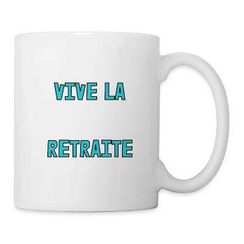 RETRAITE. RETRAITE. RETRAITEE. SENIOR. MAMIE. PAPY - Mug blanc - blanc - Droite