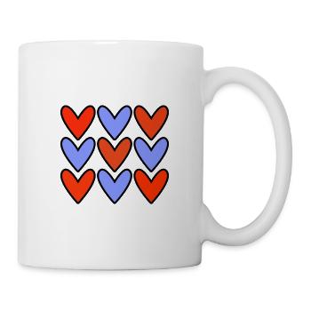 VALENTINSTAG. Junggesellinnenabschied. ICH LIEBE DICH. ICH LIEBE DICH. LIEBE - Tasse - Weiß - Rechts