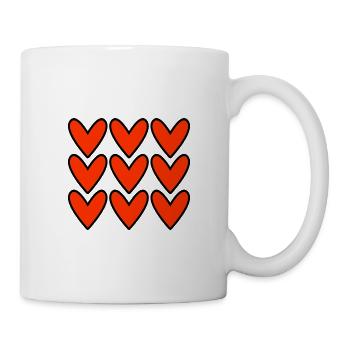 VALENTINE'S DAY. Bachelorette party. I LOVE YOU. I LOVE YOU. LOVE - Mug - white - Right