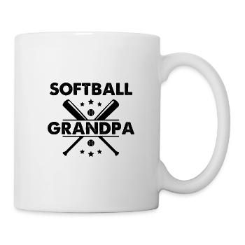 Softball Grandpa - Tasse - Weiß - Rechts