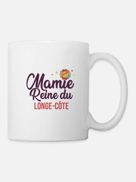 Mamie reine du long côte cadeau fête des mères - Mug blanc - blanc
