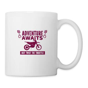 Motorrad Motocross Bike Racing Motorsport - Tasse - Weiß - Rechts
