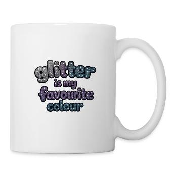 Les paillettes sont ma couleur préférée - Mug blanc - blanc - Droite