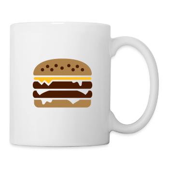 Burger - Tasse - Weiß - Rechts
