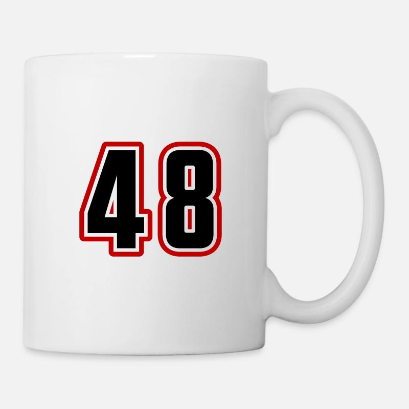 48 number symbol - Mug - white