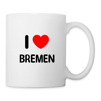 J’adore bremen Design drôle coeur amour - Mug blanc - blanc - Droite