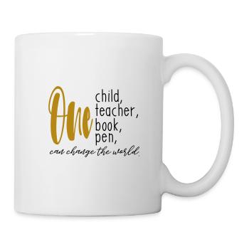 CHILDREN'S TEACHERS BOOK PEN THE WORLD CHANGE SAYINGS - Mug - white - Right