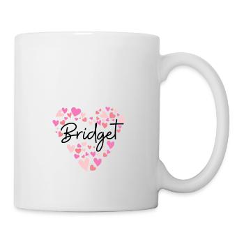 J’adore Bridget - des cœurs pour Bridget - Mug blanc - blanc - Droite