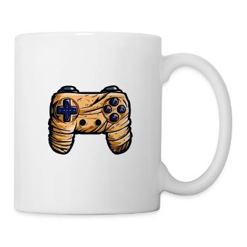 Gamer Controller Joystick Mumie - Tasse - Weiß - Rechts