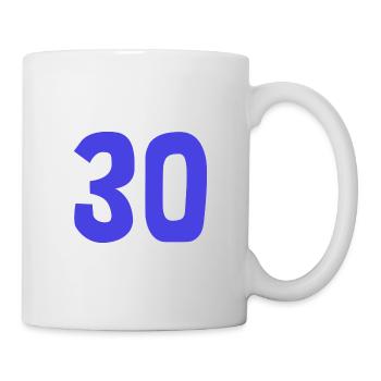 30. 30 YEARS. 30th ANNIVERSARY. 30TH ANNIVERSARY. - Mug - white - Right