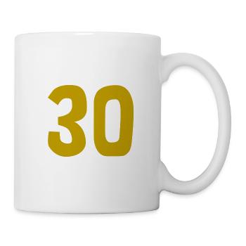 30. 30 ANS. 30e ANNIVERSAIRE. ANNIVERSAIRE 30 ANS. - Mug blanc - blanc - Droite