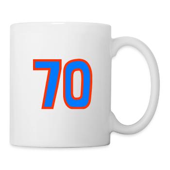 70. 70 YEARS. 70TH ANNIVERSARY. 70TH ANNIVERSARY. - Mug - white - Right