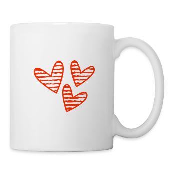 VALENTINE'S DAY. Bachelorette party. I LOVE YOU. I LOVE YOU. LOVE - Mug - white - Right