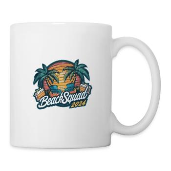 Beach Squad 2024 Tropischer Sonnenuntergang - Tasse - Weiß - Rechts