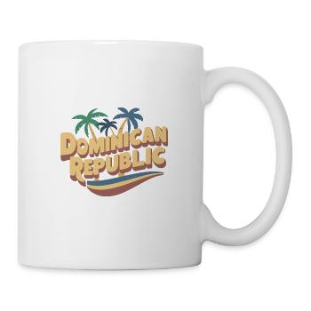 Sunny Dominikanische Republik Urlaub Strand - Tasse - Weiß - Rechts