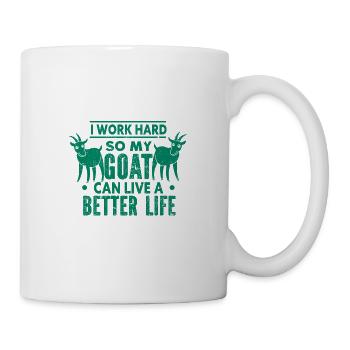 Chèvre - Mâle - Chèvre - Ferme - Zoo - Vacances - Mug blanc - blanc - Droite