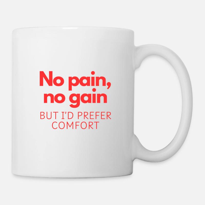 Je préfère le confort - Mug blanc - blanc