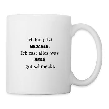 Megan - lettrage cool - Mug blanc - blanc - Droite